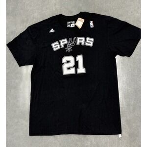 San Antonio Spurs Tim Duncan #21 Adidas NBA T-Shirt Men's XL NWT READ